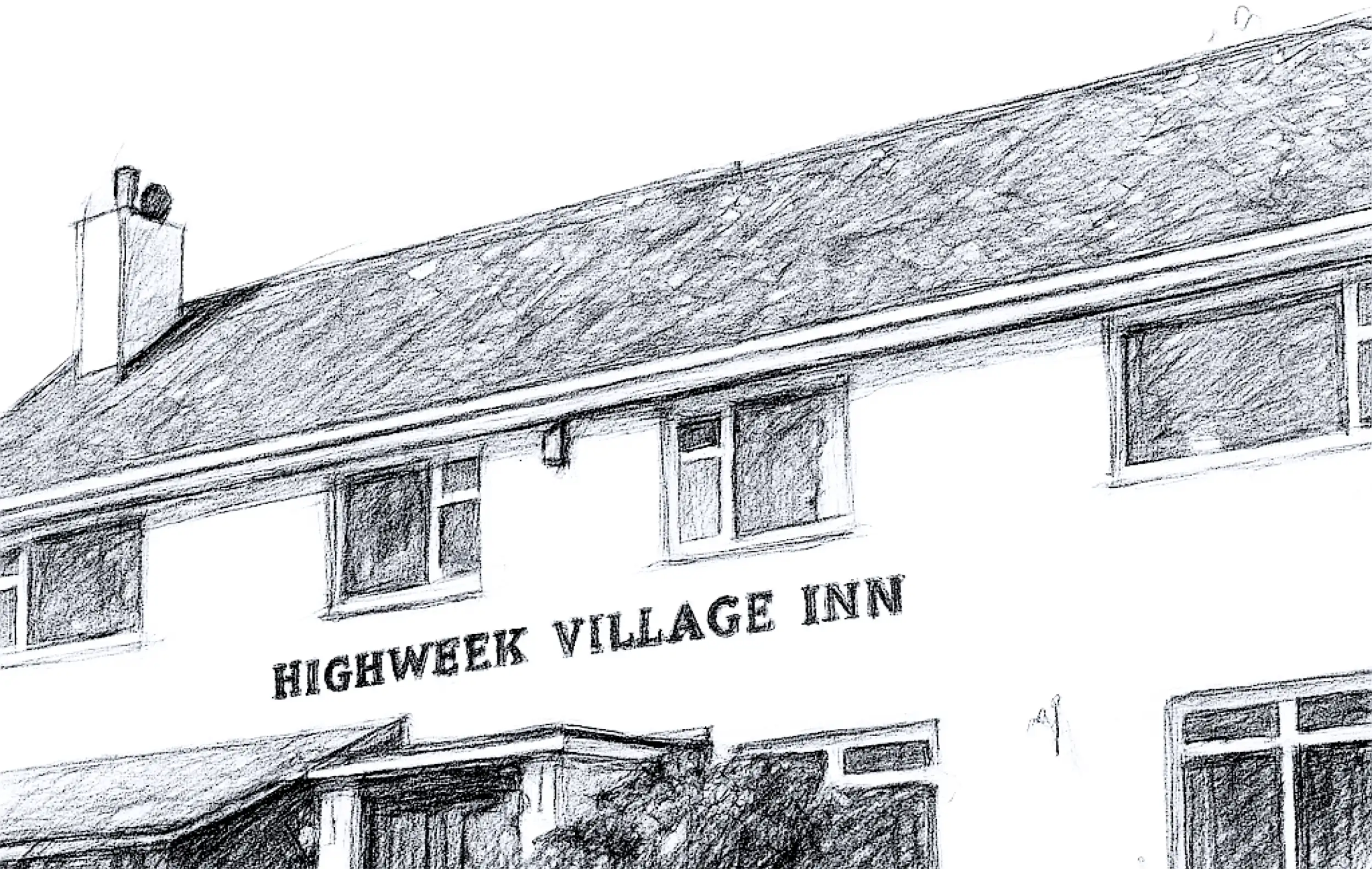 sketch of Highweek Village Inn